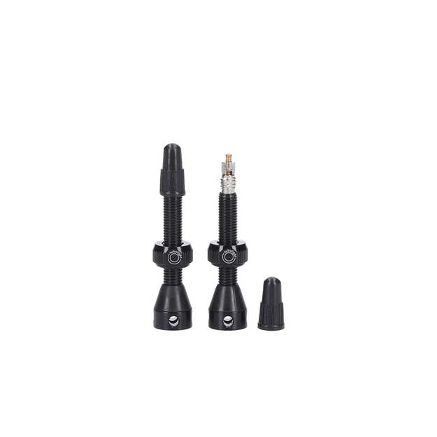 TUBOLIGHT MTB SHORT VALVES PAIR 40 MM (VVBLK-40)