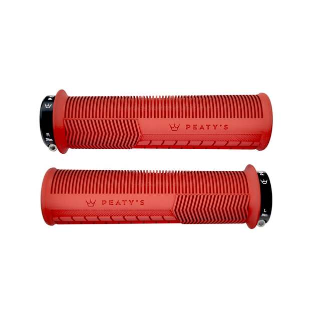 PEATY S GRIPS MONARCH MUSHROOM THICK RED (PGM-MSH-THK-RED-1)