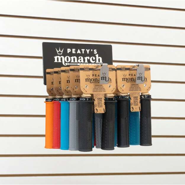 PEATY S MONARCH GRIPS POS DISPLAY - SLAT WALL (POS-GRP-MON-24)