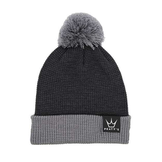 PEATY S ČEPICE PUBWEAR MERINO BOBBLE HAT - GREY (PPW-BOB-2TN-GRY-1)