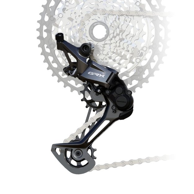 Galinis perjungėjas Shimano GRX RD-RX822-SGS Shadow+ long cage // 1x12 pav.