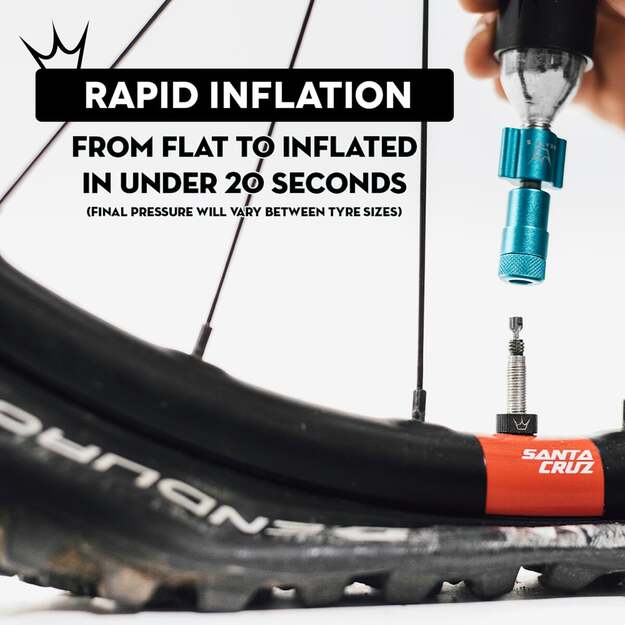 CO2 pompa PEATY S HOLESHOT CO2 TYRE INFLATOR - ROAD & GRAVEL (16G) - PUNCH (PPR-HTI-RAG-PUN-12)