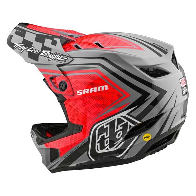 TLD HELMET D4 CARBON SRAM RED / BLACK (13948700)