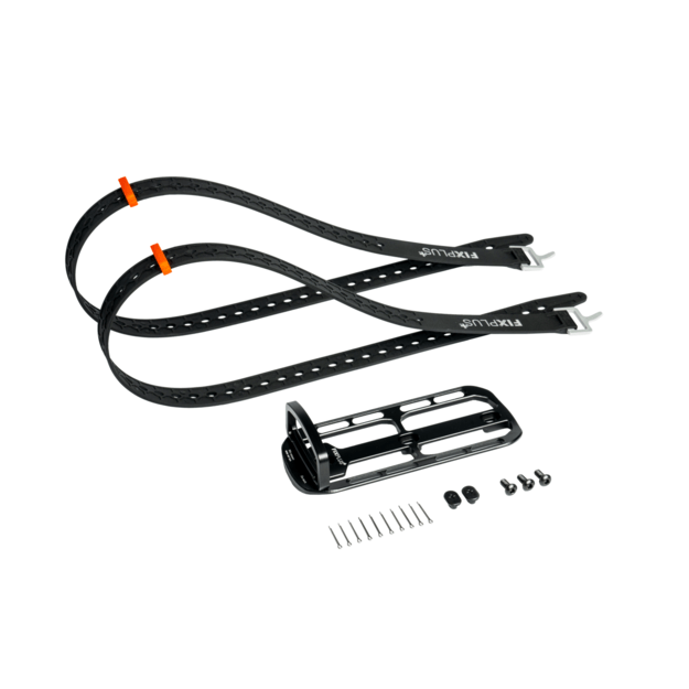 Tvirtinimo dirželiai Fixplus Cargo Cage S set (incl. 2 x 86cm straps black + Strapkeeper orange)