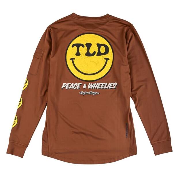 TLD LS JERSEY RUCKUS RIDE TEE WHEELIES CHOCOLATE (37100900)