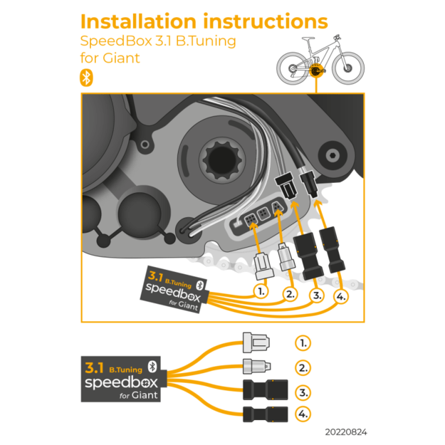 SpeedBox 3.1 B. Tuning čipas Giant varikliams (RideControl Go)