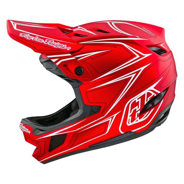 TLD HELMET D4 COMPOSITE PINNED RED (14050500)