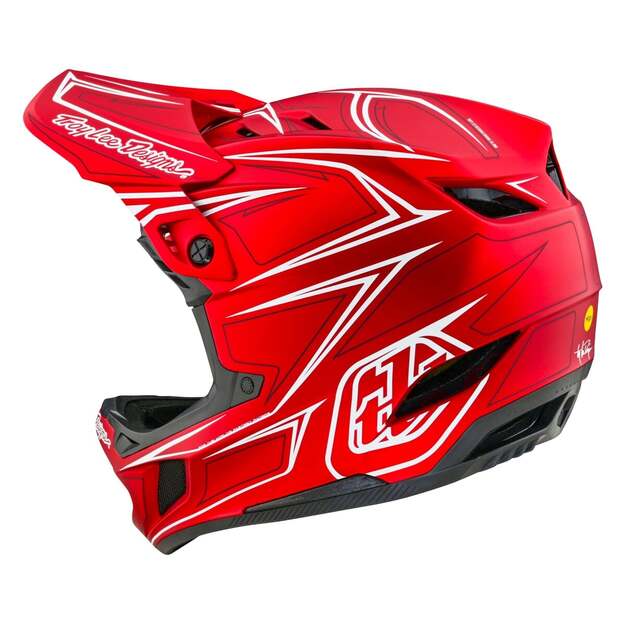 TLD HELMET D4 COMPOSITE PINNED RED (14050500)