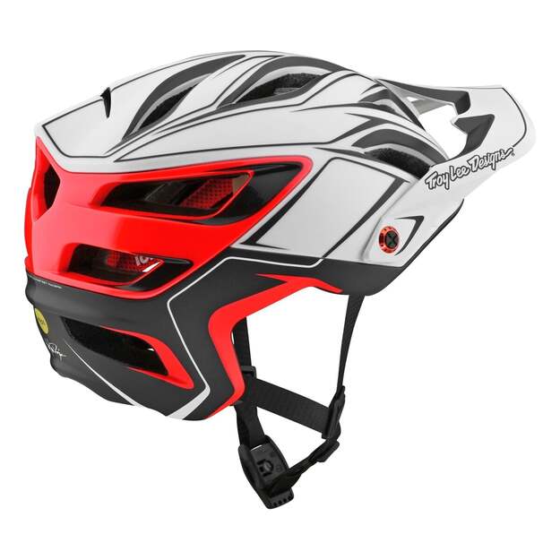 TLD HELMET A3 PIN WHITE / RED (15019701)