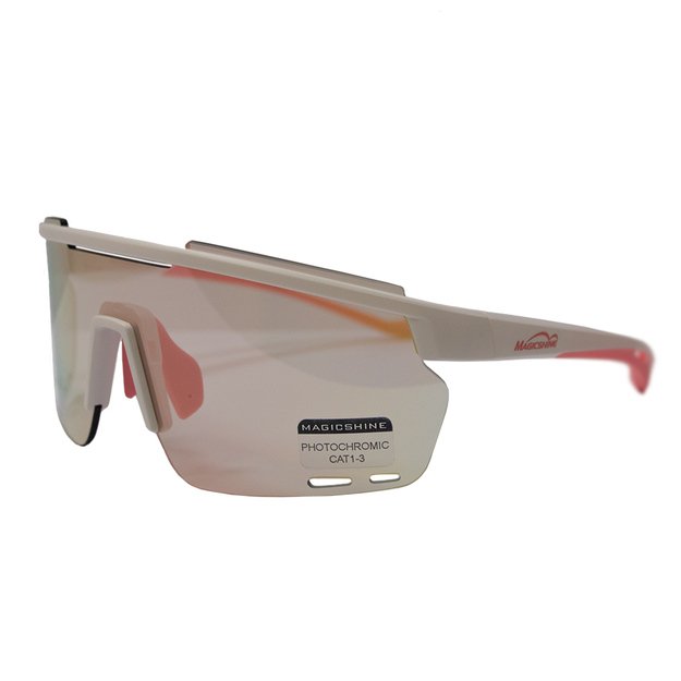 Akiniai Magicshine ROULEUR Photochromic (balta/rausva)