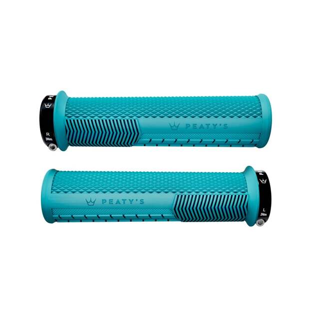 PEATY S GRIPS MONARCH KNURL THIN TURQUOISE (PGM-KNL-THN-TRQ-1)