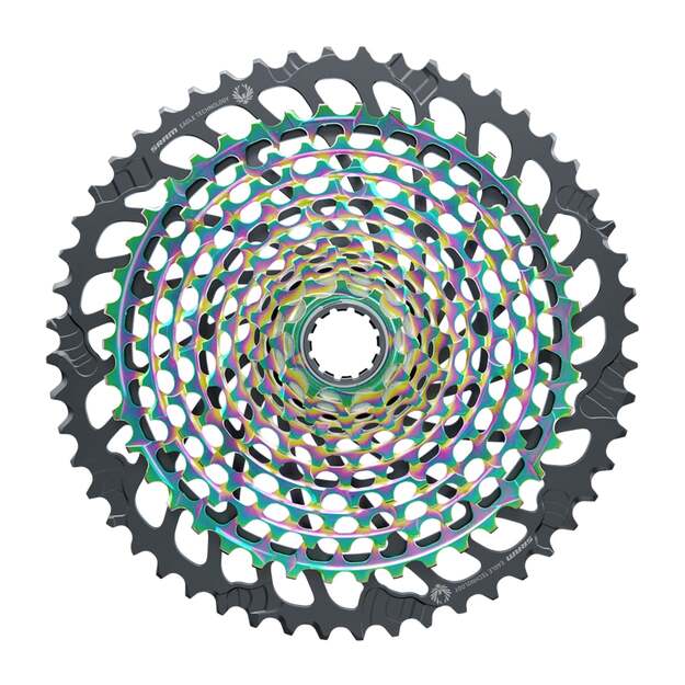 Galinis žvaigždžių blokas SRAM AM CS XG 1299 EAGLE 10-52T RAINBOW