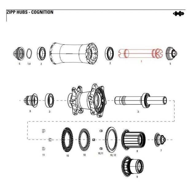 11.2018.032.000 - ZIPP AXLE FRONT COGNITION NSW