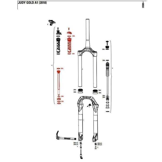 11.4018.009.094 - ROCKSHOX DMPRINT RT JUDYG RL 120 CRN A1