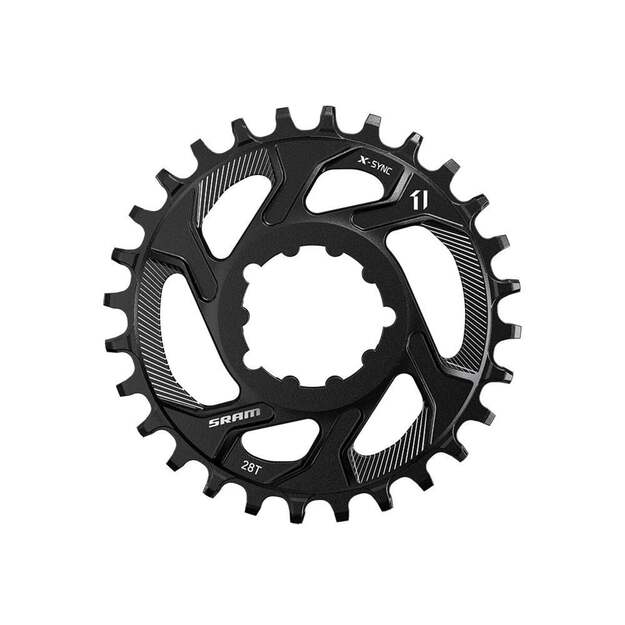 Priekinė žvaigždė SRAM CR X-SYNC STEEL 11S 28T DM 3 OFF B BLK