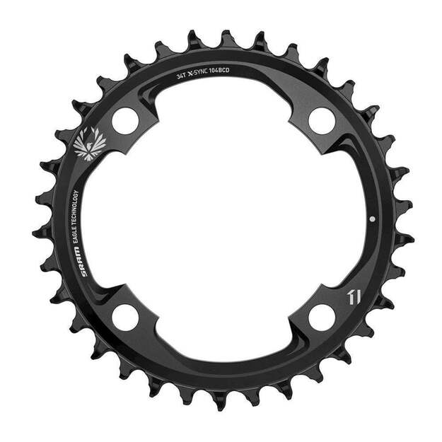  Priekinė žvaigždė SRAM CRING X-SYNC EAGLE 34T 104 BLK