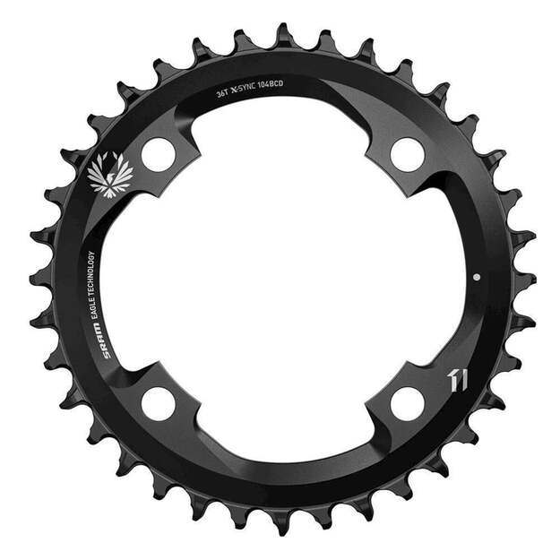 Priekinė žvaigždė SRAM CRING X-SYNC EAGLE 36T 104 BLK