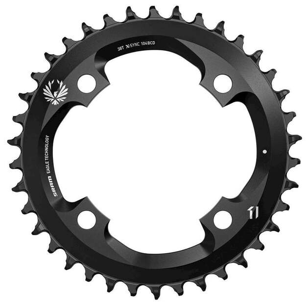 Priekinė žvaigždė SRAM CRING X-SYNC EAGLE 38T 104 BLK