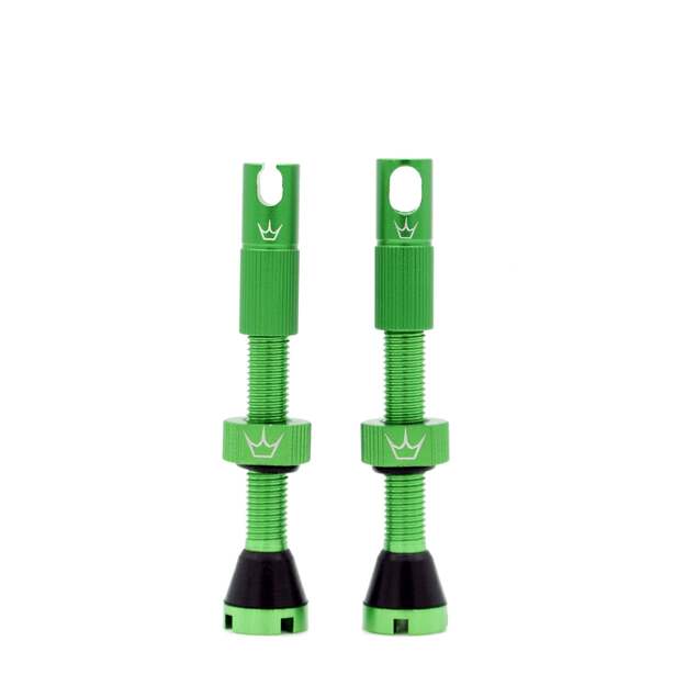 Bekamerinės sistemos ventiliai PEATY S X CHRIS KING (MK2) EMERALD TUBELESS VALVES 42MM (PTV2-42-EMR-12)