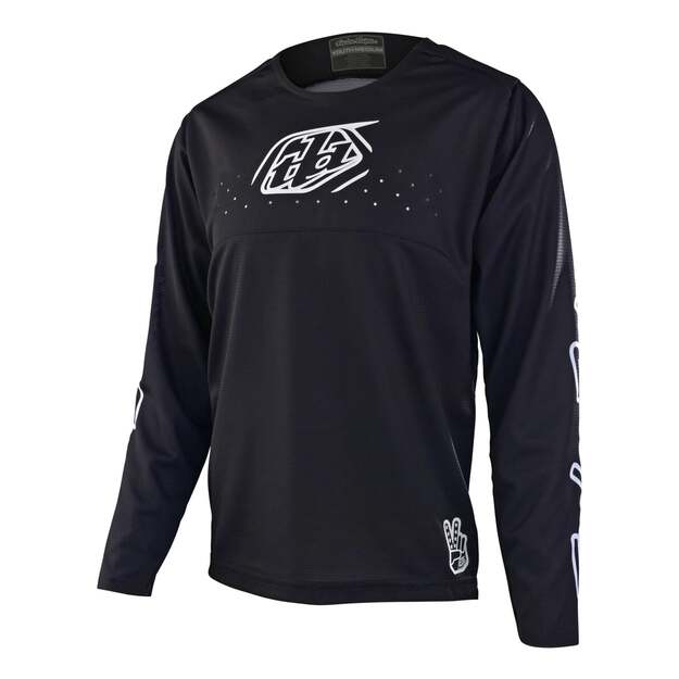 Marškinėliai TLD YOUTH LS JERSEY SPRINT ICON BLACK (32492900)